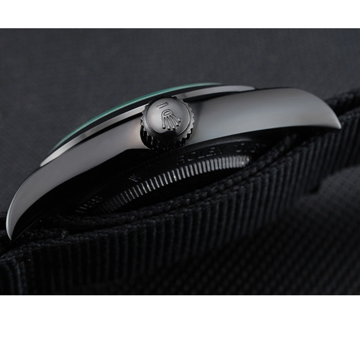 Aaa replica watch Black Strap Nylon Rolex 622000 Milgauss Bamford 0824